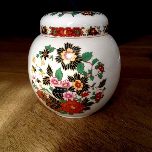 Vintage Other - Vintage Sadler Tea Caddy Ginger Jar Peony